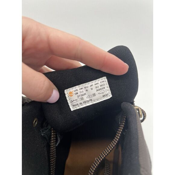 Timberland Men’s Mt. Maddsen Mid Waterproof Hiking Boots Brown NWOB Size 12 Wide - Picture 7 of 9